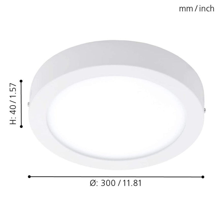 Eglo - LED RGBW dimbar taklampa FUEVA-C LED/21W/230V Ø 30 cm
