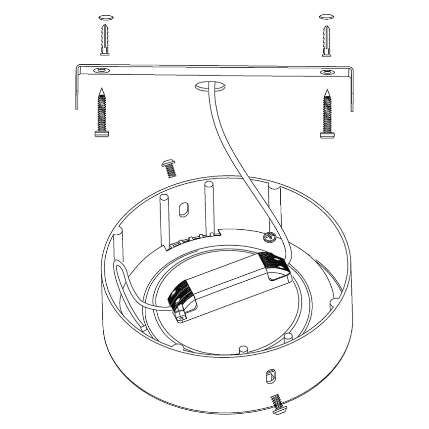 Eglo - LED RGBW dimbar taklampa FUEVA-C LED/21W/230V Ø 30 cm