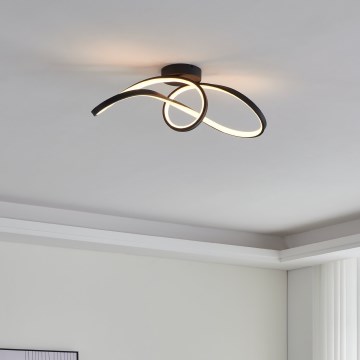 Eglo - LED RGBW Dimbar taklampa LED/22W/230V 2700-6500K svart