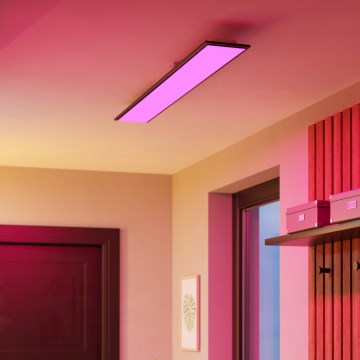 Eglo - LED RGBW dimbar ytmonterad LED-panel/28W/230V 2700–6500K 120x15 cm svart