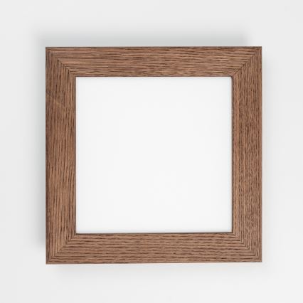 Eglo - LED RGBW Dimmbar ytmonterad panel SALOBRENA-C WOOD LED/16W/230V 2700-6500K 34x34 cm mörkbrun + fjärrkontroll