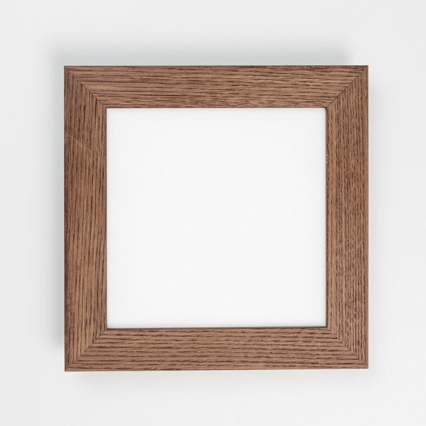 Eglo - LED RGBW Dimmbar ytmonterad panel SALOBRENA-C WOOD LED/16W/230V 2700-6500K 34x34 cm mörkbrun + fjärrkontroll