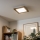 Eglo - LED RGBW dimbar ytmonterad panel SALOBRENA-C WOOD LED/16W/230V 2700-6500K 34x34 cm brun + fjärrkontroll