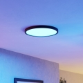Eglo - LED RGBW Dimbart badrumstakarmatur LED/17,5W/230V 2700–6500 K Ø 38,9 cm IP44 svart
