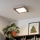 Eglo - LED RGBW Dimmbar ytmonterad panel SALOBRENA-C WOOD LED/16W/230V 2700-6500K 34x34 cm mörkbrun + fjärrkontroll