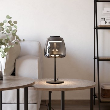 Eglo - LED RGBW dimmerbar bordslampa LED/7,7W/230V 2700-6500K rökfärgad