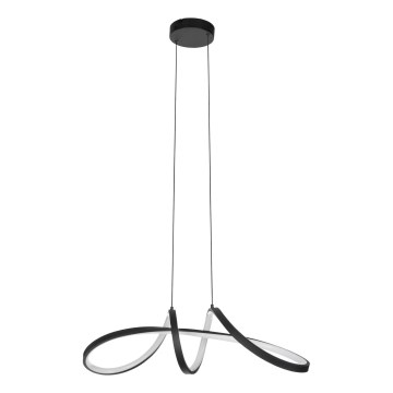 Eglo - LED RGBW Ljusreglerad ljuskrona på textilsladd LED/22W/230V 2700-6500K svart