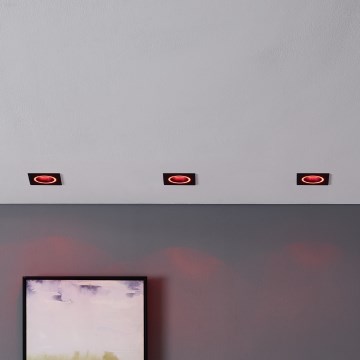 Eglo - LED RGBW Ljusreglerad upphängd taklampa LED/4,7W/230V svart