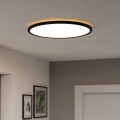 Eglo - LED RGBW Ljusreglerad vägglampa för badrum LED/16,8W/230V 2700-6500K diameter 50 cm IP44 svart ZigBee