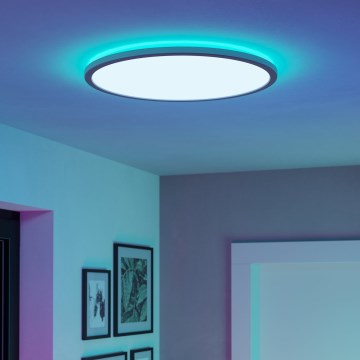 Eglo - LED RGBW Ljusreglerad vägglampa för badrum LED/16,8W/230V 2700-6500K diameter 50 cm IP44 vit ZigBee