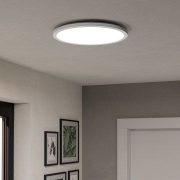 Eglo - LED RGBW Ljusreglerad vägglampa för badrum LED/18,5W/230V 2700-6500K diameter 38,9cm IP44 vit ZigBee