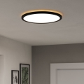 Eglo - LED RGBW Ljusreglerad vägglampa för badrum LED/18,5W/230V 2700-6500K pr.38,9cm IP44 svart ZigBee