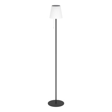 Eglo - LED solcellsdriven uppladdningsbar golvlampa LED/2,3W/3,7V 3000/4000/6500K 1800 mAh IP44 svart