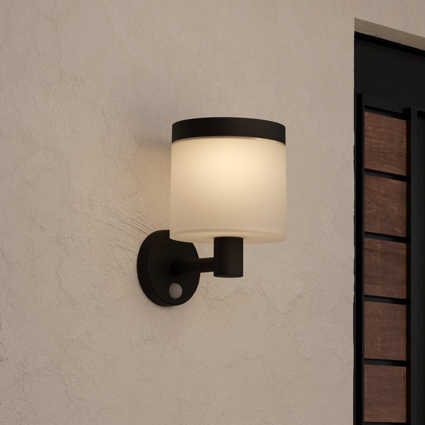 Eglo - LED-solcellsvägglampa med sensor LED/7,5W/3,7V 2200 mAh IP44