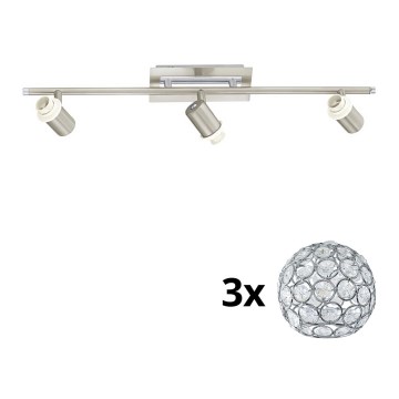 Eglo - LED Spotbelysning MY CHOICE 3xE14/40W/230V matt krom