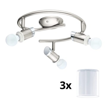 Eglo - LED Spotbelysning MY CHOICE 3xE14/4W/230V matt krom/vit