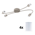 Eglo - LED Spotbelysning MY CHOICE 4xE14/4W/230V matt krom/vit