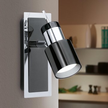 Eglo - LED spotlampa 1xGU10/5W/230V svart