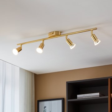 Eglo - LED spotlight 4xGU10/2,8W/230V 3000K guld