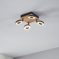 Eglo - LED-spottarmatur 4xLED/4,2W/230V svart/brun