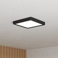 Eglo - LED taklampa för badrum LED/10,5W/230V 2700/4000/6500K 22x22 cm IP44 svart