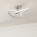 Eglo - LED taklampa LED/12W/230V 2700/4000/6500K blank krom