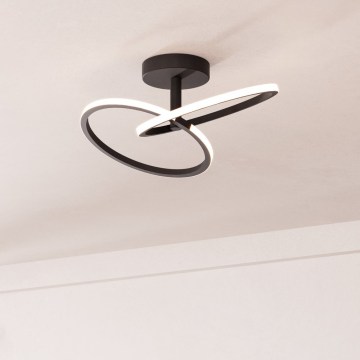 Eglo - LED taklampa LED/12W/230V 2700/4000/6500K svart