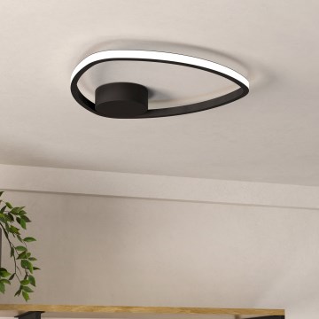 Eglo - LED taklampa LED/9,7W/230V Ø 37,5 cm svart
