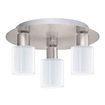 Eglo - LED Taklampa MY CHOICE 3xE14/4W/230V matt krom/vit