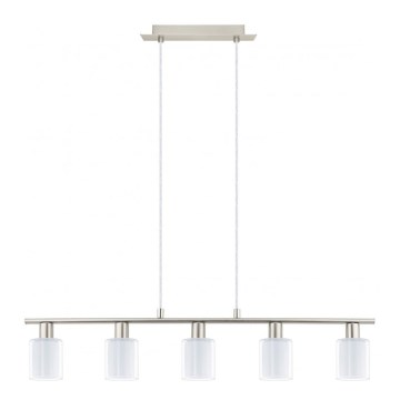 Eglo - LED Taklampa MY CHOICE 5xE14/4W/230V matt krom/vit