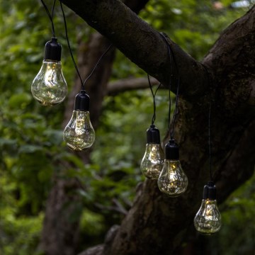 Eglo - LED Utomhus dekorationskedja 10xLED/0,06W/3V 2xAA IP44