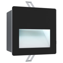 Eglo - LED Utomhus infälld Belysning LED/3,7W/230V IP65 svart