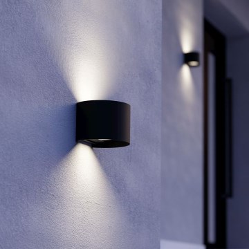 Eglo - LED-utomhusvägglampa 2xLED/2,8W/230V IP54 svart
