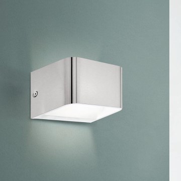 Eglo - LED väggbelysning LED/6W/230V 3000K matt krom