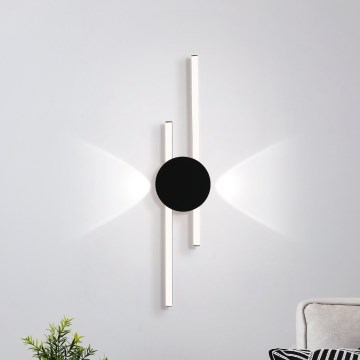 Eglo - LED-vägglampa LED/20W/230V + LED/0,91W svart