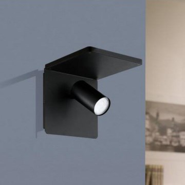 Eglo - LED vägglampa med trådlös laddning 1xGU10/5W/230V