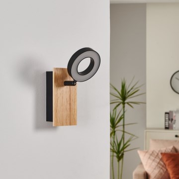 Eglo - LED väggspot LED/4,2W/230V svart/brun