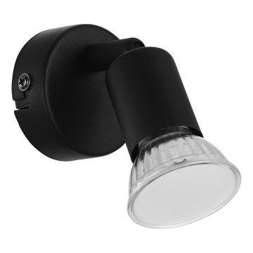 Eglo - LED väggspotlight 1xGU10/2,8W/230V 3000K svart