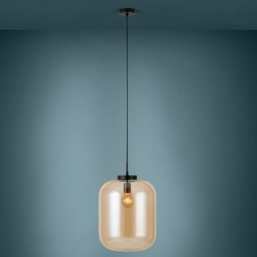 Eglo - Ljuskrona med snöre 1xE27/40W/230V d. 35 cm beige