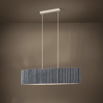 Eglo - Ljuskrona med snöre 2xE27/40W/230V grå