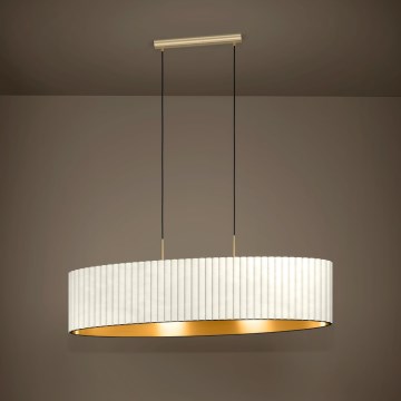 Eglo - Ljuskrona med snöre 2xE27/40W/230V vit