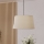 Eglo - Ljuskrona med textilsladd 1xE27/60W/230V vit