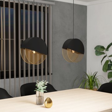 Eglo - Ljuskrona med textilsladd 2xE27/40W/230V