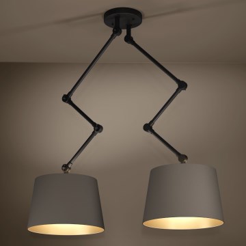 Eglo - Pendelkrona 2xE27/40W/230V brun