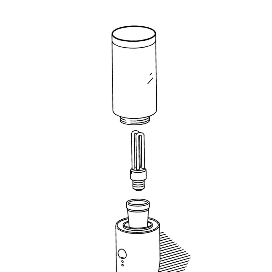 Eglo - Reservskärm för utomhusbelysning HELSINKI Ø 7,5 cm