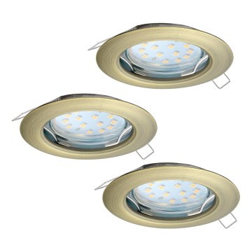Eglo - SET 3x LED Hängande Takbelysning PENETO 3xGU10-LED/3W/230V