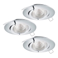 Eglo - SET 3x LED Hängande Takbelysning TEDO 3xGU10-LED/5W/230V