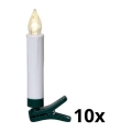 Eglo - Set med 10 LED-ljus för julgransbelysning LED/0,06W/1xAAA
