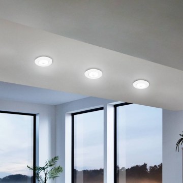 Eglo - Set med 3 dimbara LED RGBW infällda takarmaturer, LED/4,7W/230V, 2700–6500K, vit