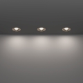 Eglo - Set med 3 infällda badrumsarmaturer LED/4,9W/230V 2700/4000/6500K Ø 8,8 cm IP65 mattkrom